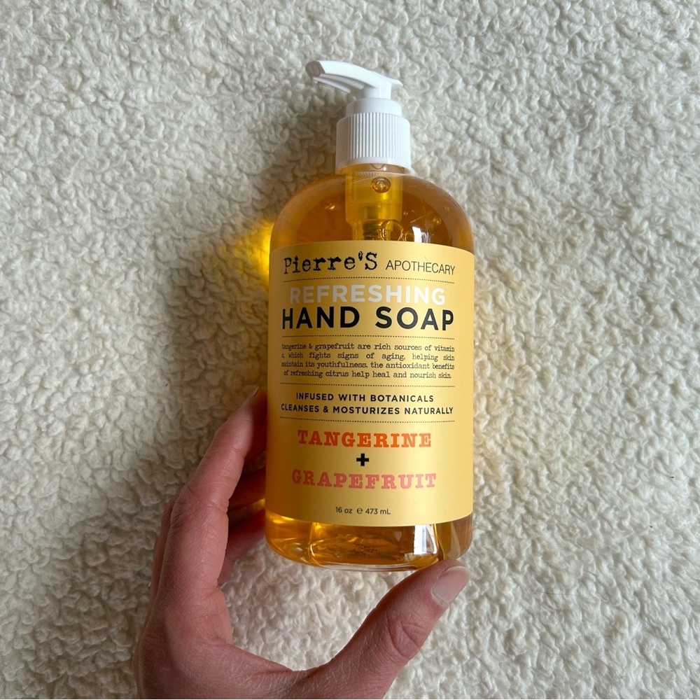 NEW Pierre’s Apothecary Refreshing Hand Soap, Tangerine + Grapefruit